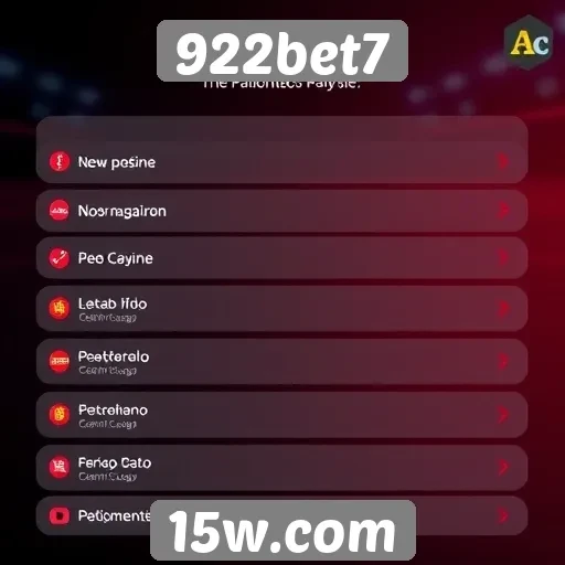 Métodos de pagamento aceitos pelo 922bet7